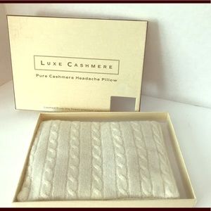 Cashmere headache pillow, boxed, never used